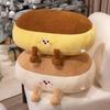 Adorable Mantou Shaped Plush Pillow - Soft Doll Cushion for Office & Home Decor