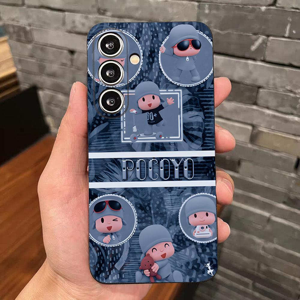 

Cartoon P-Pocoyo Phone Case For Samsung S26 S25 Edge S24 S23 S22 S21 S20 Ultra Plus Fe Galaxy Silicon Cover Galaxy S25 Plus