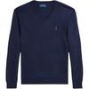 Polo Small Pony Logo Embroidered V-Neck Washable Sweater Men Sweater Navy-Blue MNPOSWE16820068-400