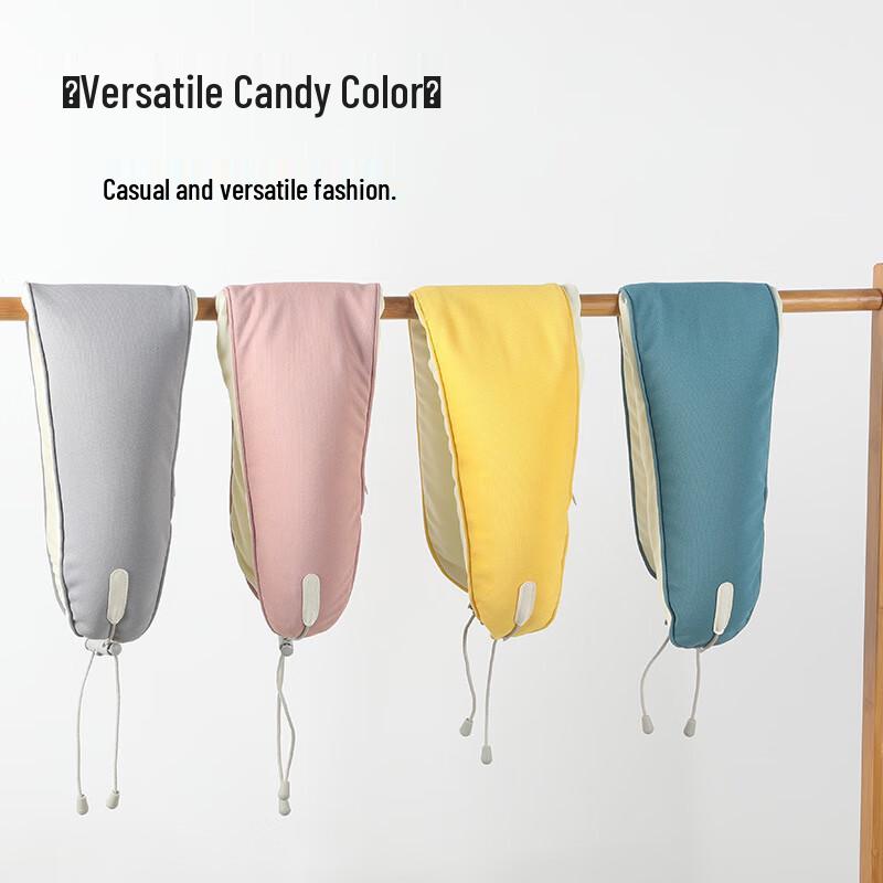 Miling Macaron Inflatable U-shaped Travel Neck Pillow