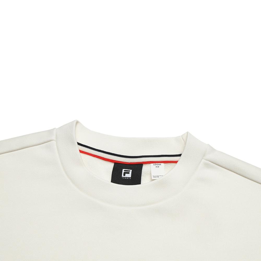 Fila Tennis Fashion Classic Simple Retro Sports Casual Comfortable Versatile Knitted Crew Neck Loose Pullover Sweatshirt Men sweatshirt A11M543211FWT