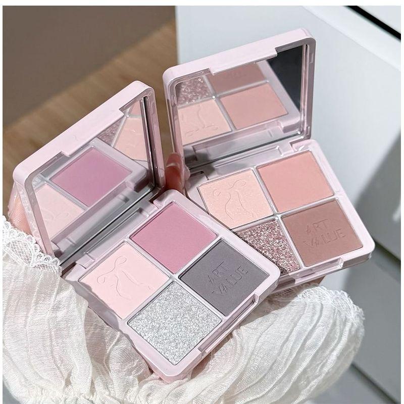 Art Value - Butterfly Pact Series 4-Color Eyeshadow Palette - 6 Types