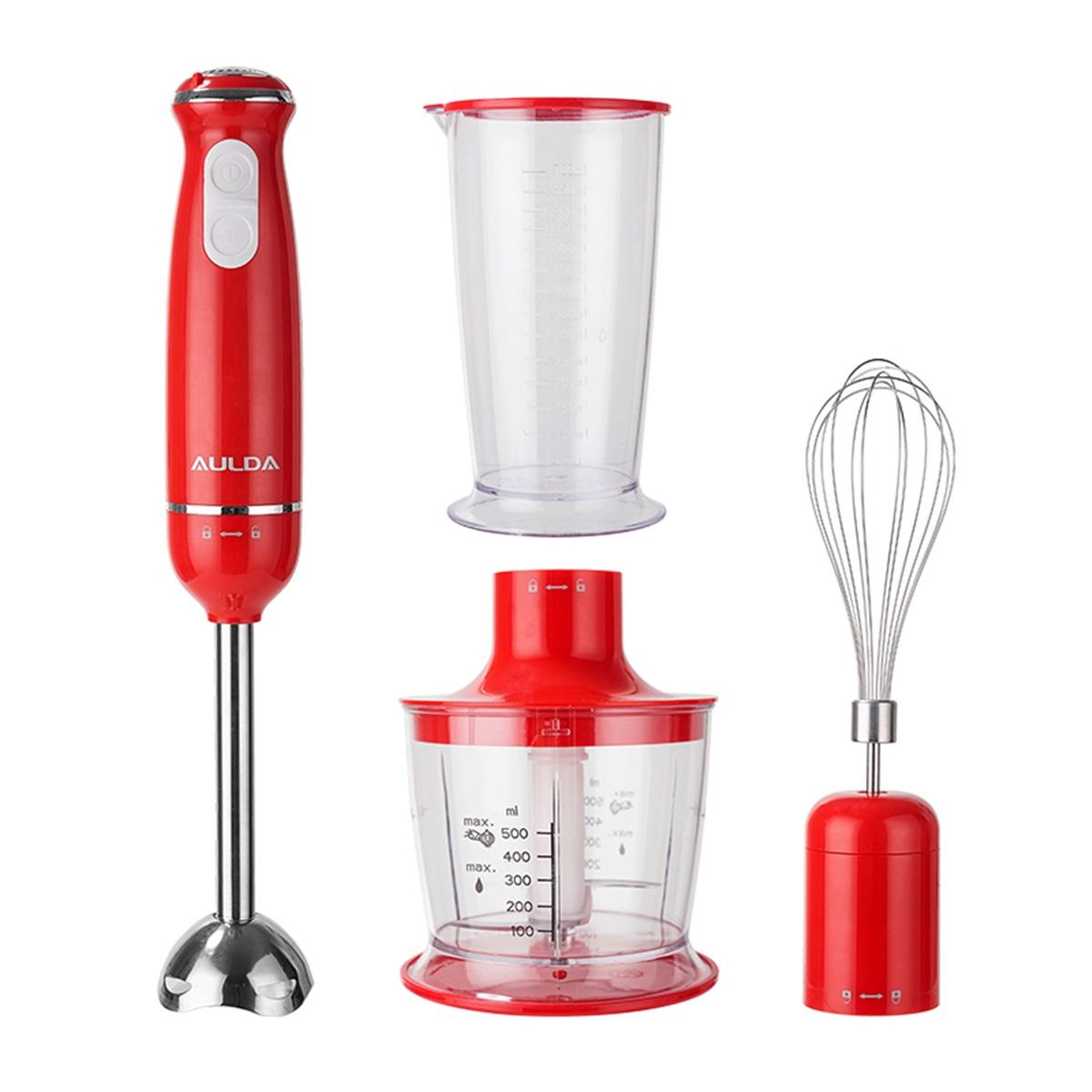 

Copper Motor Stick Blender, Silent Heavy-duty Food Chopper, Multifunction Juicer Mixer for Restaurant/Home Kitchen Accessories Red set menu