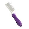 Detangling Dog Comb Long and Short Stainless Steel Teeth Removes Tangles and Knots Pet Grooming Comb for Dogs Cats Comb