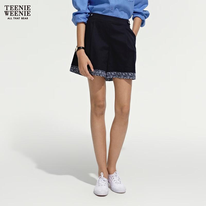 Teenie Weenie Women s Paisley Print Straight-Leg Shorts M