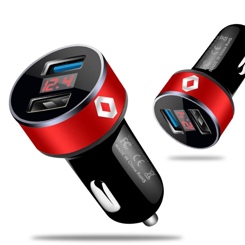 Încărcător Auto 2 Porturi USB Încărcare Rapidă Afișaj Digital Accesorii Auto Pentru Renault Dacia CLIO MK3 3 III MEGANE MK2 SCENIC MK2 5