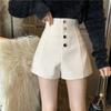 Korean Style Spring & Summer High-Waisted Tweed A-Line Shorts for Women - Casual, Slimming, Versatile, Fashion-Forward