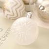 Pack of 16 Champagne Gold White Christmas Tree Traditional Pendant Ornaments