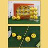 12Pcs Lovely Emotion Face Golf Balls Funny Yellow Practice Golf Balls Novelty Golf Gift for Men Women Golfers Enduring