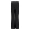 MARTINE GOLF Logo Banding Bootcut Pants_Black