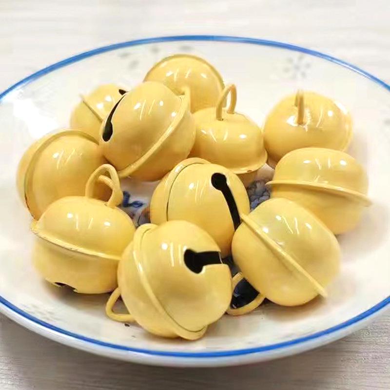 22mm Candy Color Enamel Metal Bells - Christmas Ornaments, DIY Pet Accessories, Keychain Pendants
