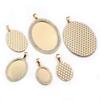 5pcs 13x18mm 18x25mm 30x40mm Inner Size Oval Transparent Rhinestone Style Cameo Cabochon Base Setting Pendant