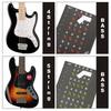 1Pc Beginner Musical Scale Frets Note Decal Guitar Scales Stickers Fretboard Sticker Guitar Note Sticker Guitar Chord Stickers