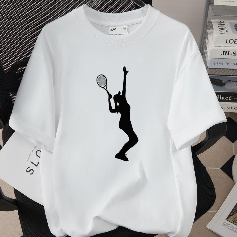 Funny Tennis Evolution TShirts for Women Unisex Evolution of The Tennis Player Tshirt Funnys Blouse Designer T Shirt Unisex Clothes