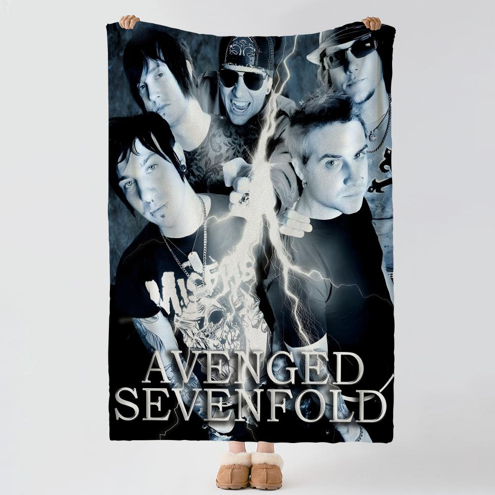 Music A-Avenged Sevenfold-d Throw Thick Comfort Flannel Quilt, Multi-scene Use Indoor Outdoor Daily Nap