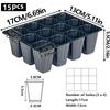 15pcs Mini Propagation Tray with Drainage Holes for Seedling Plants