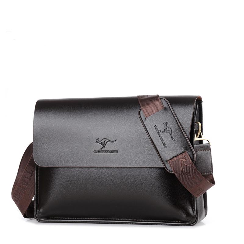 Herren Business Aktentasche und Umhängetasche aus echtem Leder mit großem Fassungsvermögen