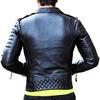 NOORA Men's Real Leather Black Jacket ST013