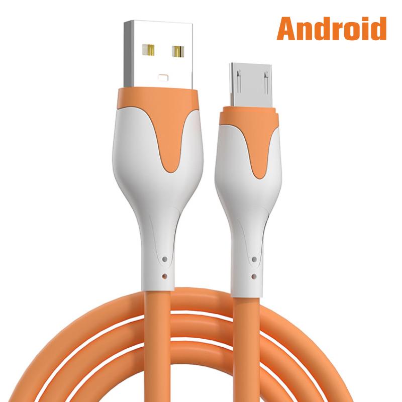 

Мягкие силиконовые провода USB-кабеля типа C/Micro для быстрой зарядки для Huawei