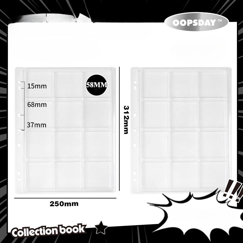 

PU Leather 58mm Round Badge Collection Card Book 75mm Badge Collection Book for Anime Character Display Large Capacity New