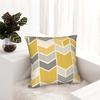 Yellow Grey Geometric Pillow Cover  Comfy Cushion Cover Kawaii Pillow Case For Couch Sofa Bedroom