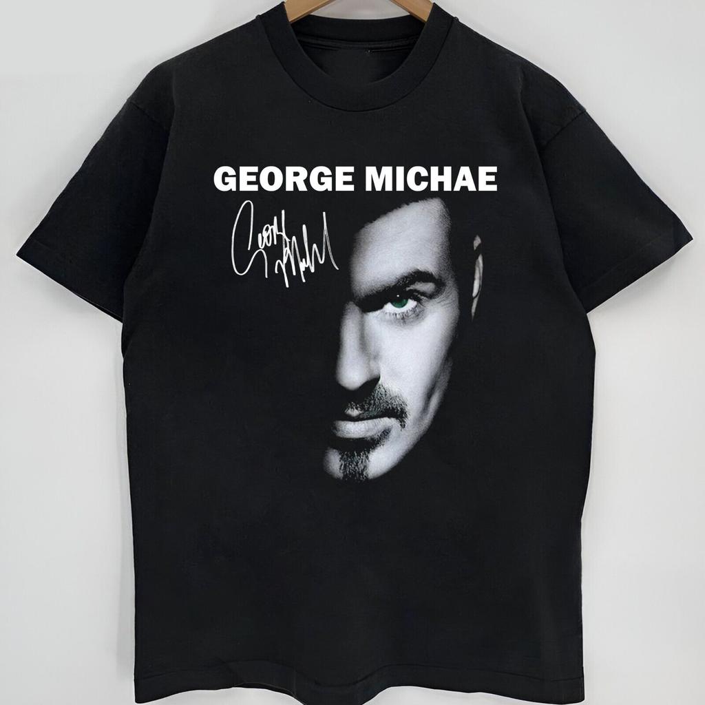 FREESHIP Hot George Michael Signature T Shirt Black S 234XL A67 long or short sleeves