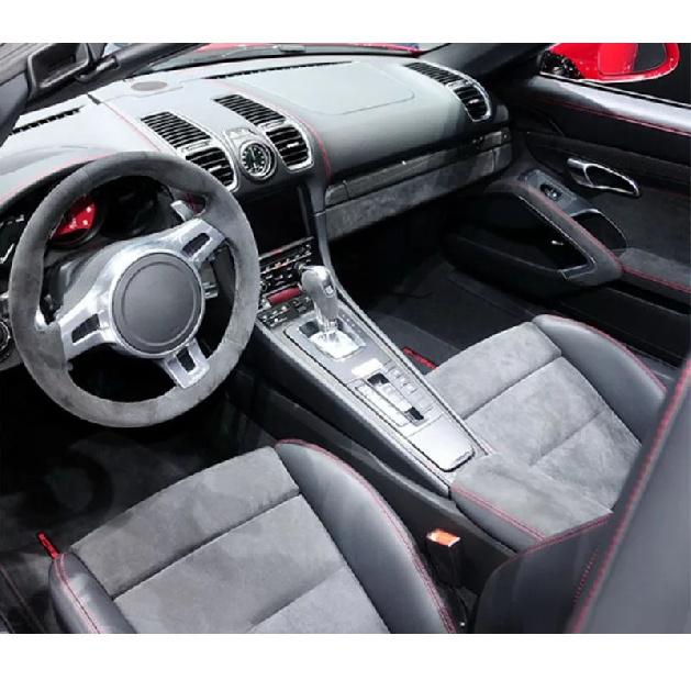 Suede For Mercedes Benz C Class W204 W205 W206 2007-2026 Car Rear Air Vent outlet Anti-Kick Cover Stowing Tidying Armrest Trim