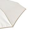 Francfranc Compact Piping Folding Sun and Rain Sunshade Umbrella, 47cm, Ivory, Umbrella, Lightweight,