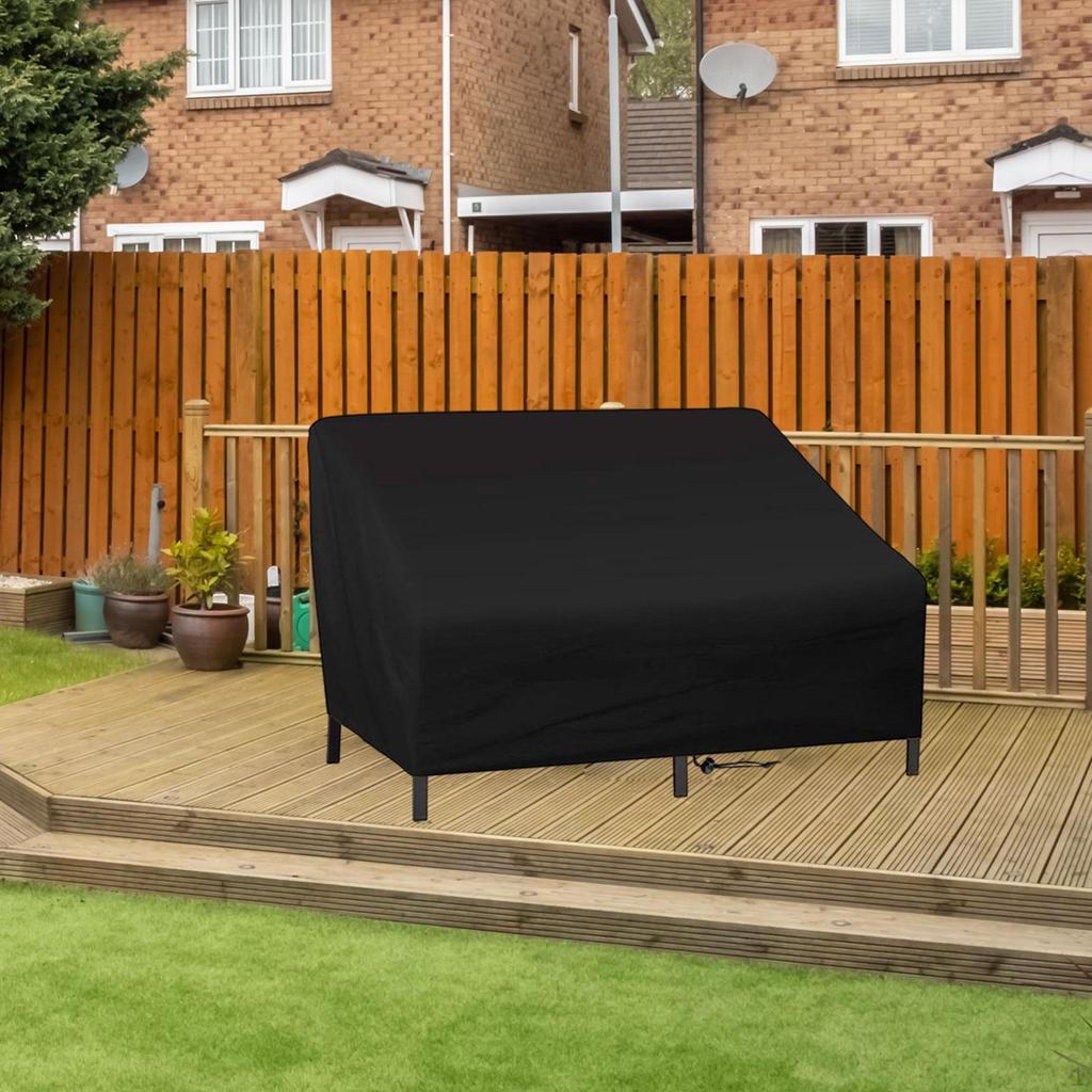Armchair Cover Garden Furniture Rectangular Windproof Protective Deep Seat for