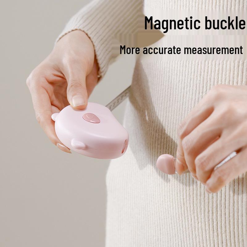 Bust, Waist, and Hips Measuring Tape with Automatic Retraction and Magnetic Closure, Ideal for Fitness and Thigh/Arm Circumference Measuring.