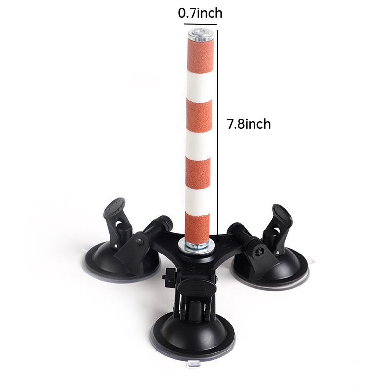 Suction Cup Bird Perch Quartz Sand Trimming Paws Triple Powerful Suction Cups Ideal Bird Window Perch for Any Smooth Surface