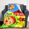Pocoyo Personalized Text Blanket Throw Personalized Blanket Durable Comfort Throw For Sofa Seaside Office Chair Chair Four Seasons Multipurpose