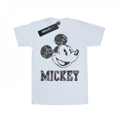 Disney Womens/Ladies Mickey Mouse Laces Cotton Boyfriend T-Shirt