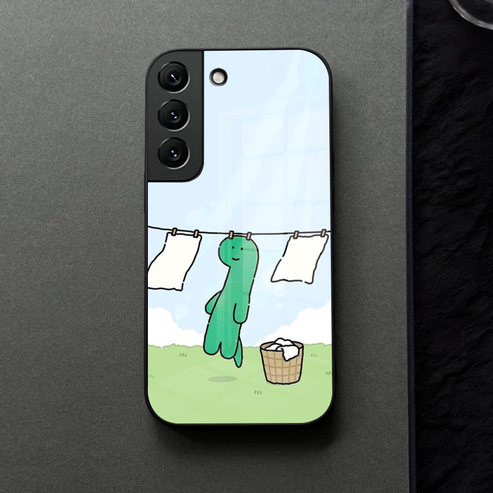 Joguman Studio Phone Case Glass For Samsung Galaxy S21 S25 S22 S20 S24 S23 Ultra Fe Plus A16 A34 A54 A24 Coque