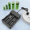 Efficient 18650 Battery Charger Dual Slot Design USB A Port for 18650 18700 Recharge