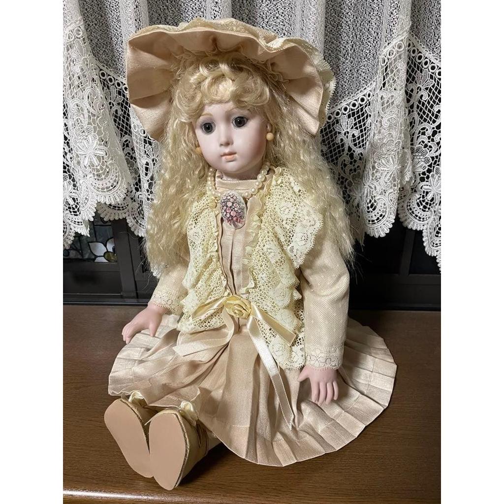 Used Bisque Doll Henri Doll Collector's Doll Long Face Jumeau Triste