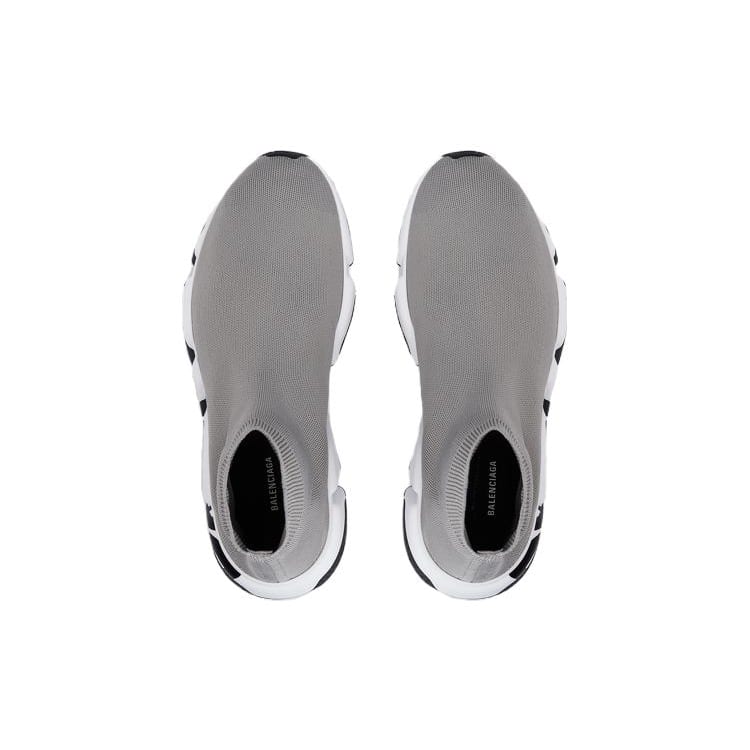 Balenciaga Graffiti Speed Graffiti High top Casual Shoes Men's Gray Black White 605972W05GE1391