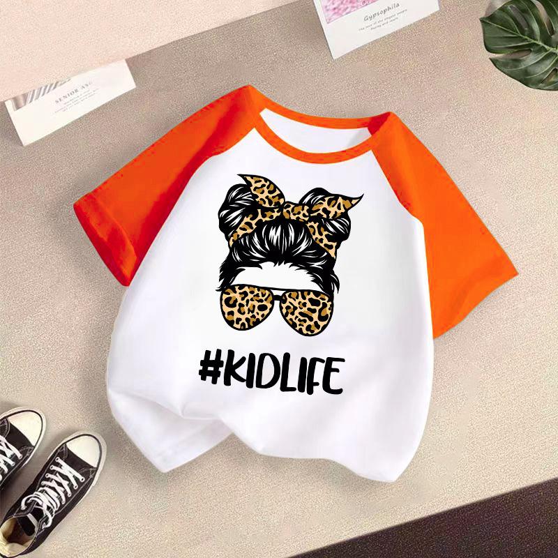 Children's Casual Short-sleeved T-shirt - Summer Girls' Fashion Top