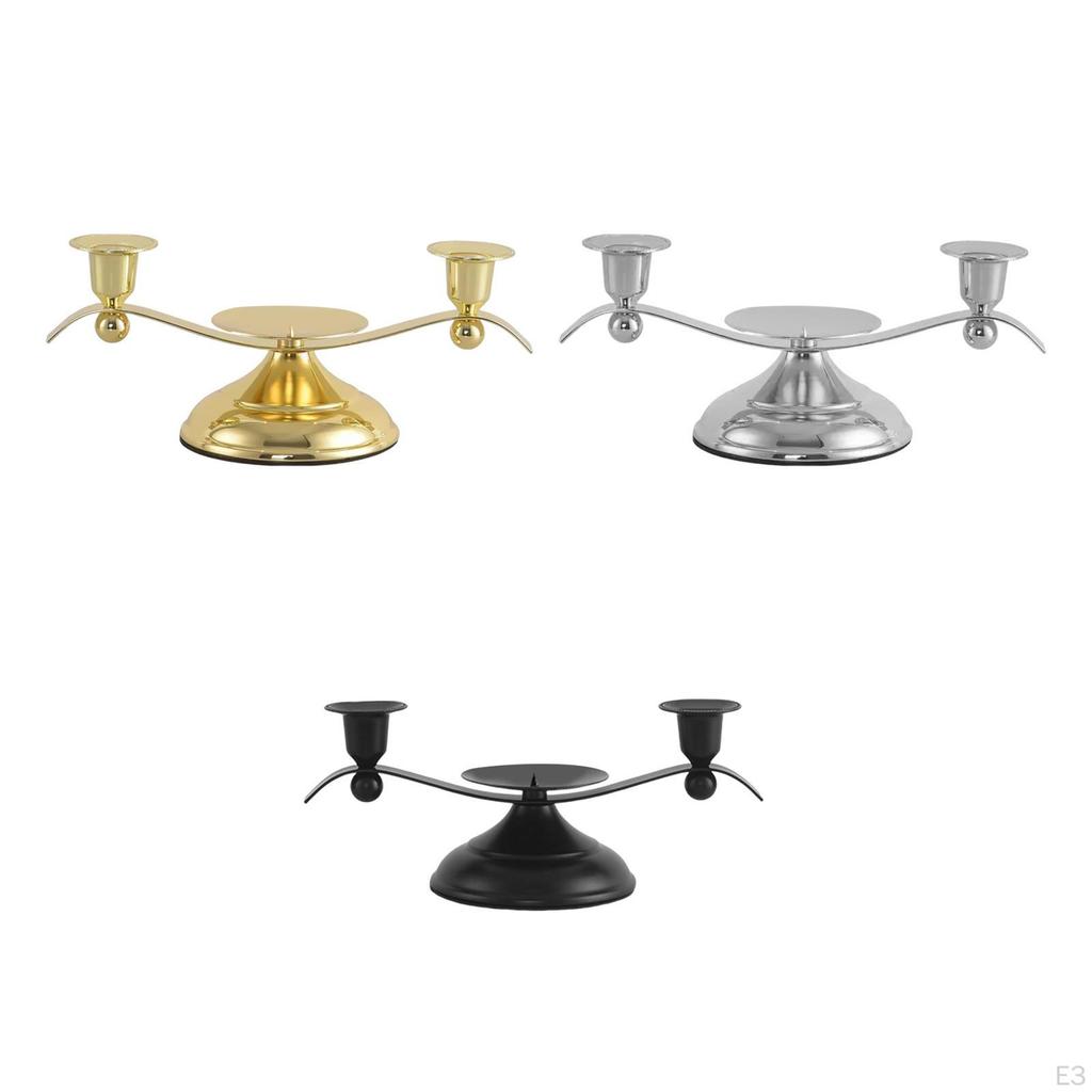 Candelabra Candle Holder Table Centerpiece Nordic Metal Candlestick Pillar for Birthday