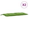 Garden Bench Cushions 2 Pcs Melange Green 100 X 50 X 7 Cm Fabric