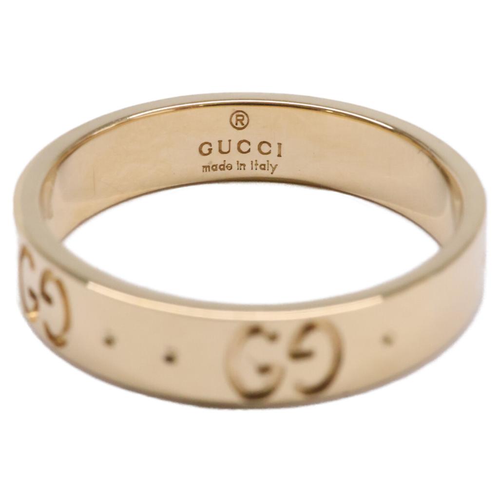 GUCCI Finished K18 GG Icon Slim Ring ring Yellow GoldUsed