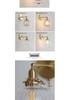 Nordic Japanese Brass & Glass Pumpkin Wall Lamp for Living Room, Bathroom, or Hallway