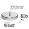 Neodymium Magnet N52 Heavy Duty Magnet with Countersunk Hole Eyebolt Salvage Searcher Magnets