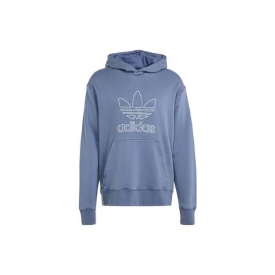 adidas Adicolor Outline Τριφύλλι Φούτερ Με Κουκούλα Μεταχειρισμένο Μελάνι Ανδρικά Streetwear IR7991