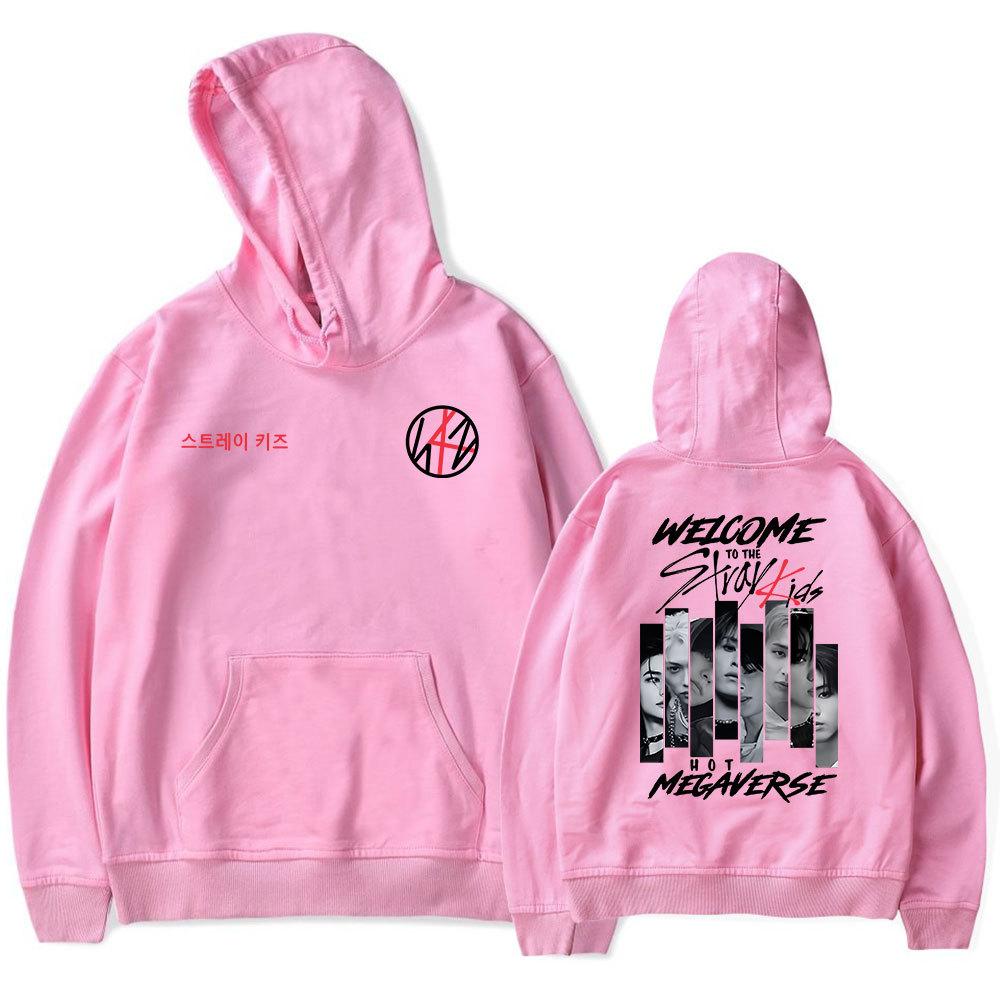 New Arrivals Mens Womens Hoodie Stray Kids Hoodies Streetwear Harajuku Casual Kpop Printed Hooded Pullover Sweatshirts Fleece Gothic Pullovers