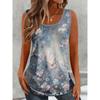 T-shirt da Donna Estiva Senza Maniche Stampa 3D Moda Versatile Traspirante Tendenza Casual