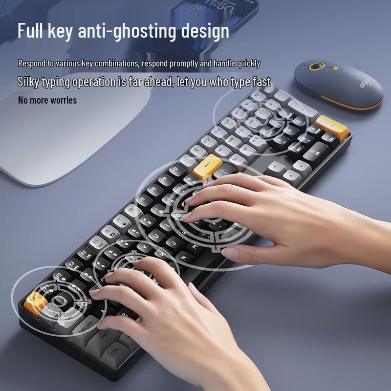 aigo A108 Tri-Mode Hot-Swappable Mechanical Keyboard