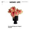 New Rotatable Mini Artificial Plant Fridge Magnets Realistic Leaf Design For Home Kitchen Office Decor