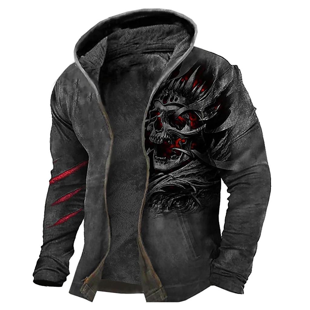 Personalisierter Freizeitdruck für Herren mit langen Ärmeln und Reißverschluss, dicker Baumwollanzug für den Winter