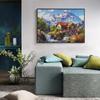 MISITU Jigsaw Landscape Stylish Interior Melting Snow X 70 1000-Piece Puzzle, Painting, Nature, Mountains, Rivers, Gift, Birthday, Anniversary,